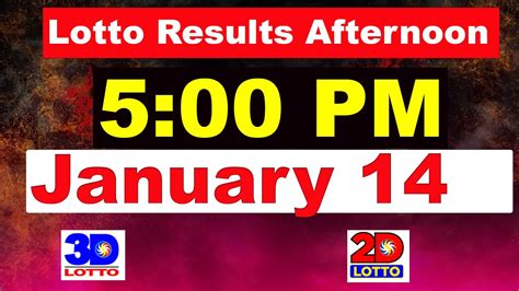 3d results today 5pm
